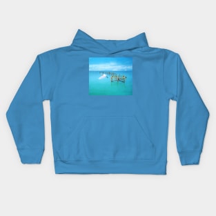 Graceful Flight of the Egret Kids Hoodie